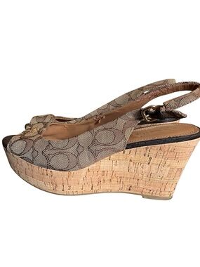 Coach Ferry Wedge Sandal SZ 8B